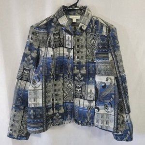 Dressbarn Women's Zip Up Jacket size Large